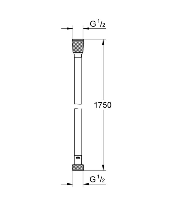 GROHE SİLVERFLEX DUŞ HORTUMU COOL SUNRİSE 175 CM-28388GL1 - Image 2