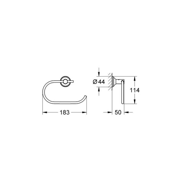 GROHE ESSENTİALS AUTHENTİC TUVALET KAĞITLIĞI-40657001 - Image 2