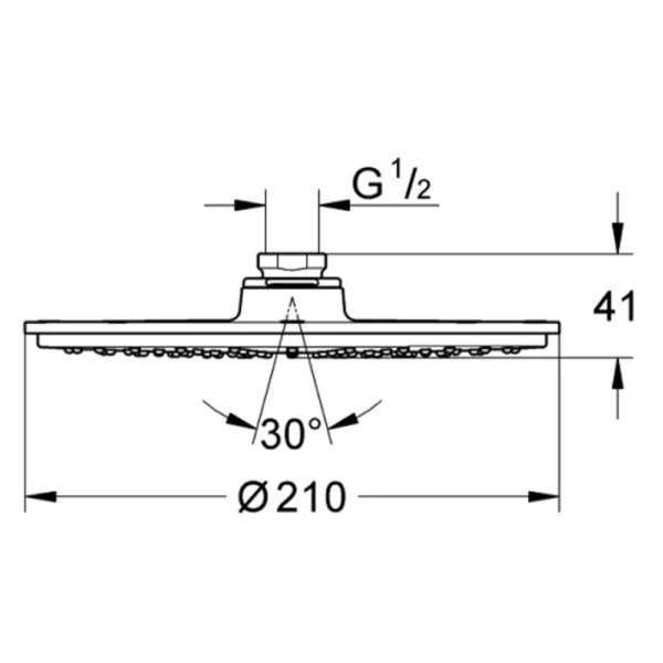 GROHE RAİNSHOWER COSMOPOLİTAN TEPE DUŞ BAŞLIĞI-28368LS0 - Image 2