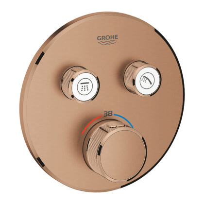 GROHE GROHTHERM SMARTCONTROL ÇİFT VALFLİ ANKASTRE TERMOSTATİK DUŞ BATARYASI BRUSHED WARM SUNSET-29119DL0