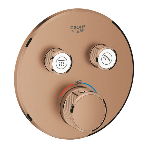 GROHE GROHTHERM SMARTCONTROL ÇİFT VALFLİ ANKASTRE TERMOSTATİK DUŞ BATARYASI BRUSHED WARM SUNSET-29119DL0