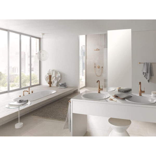 GROHE GROHTHERM SMARTCONTROL ÇİFT VALFLİ ANKASTRE TERMOSTATİK DUŞ BATARYASI BRUSHED WARM SUNSET-29119DL0 - Image 3