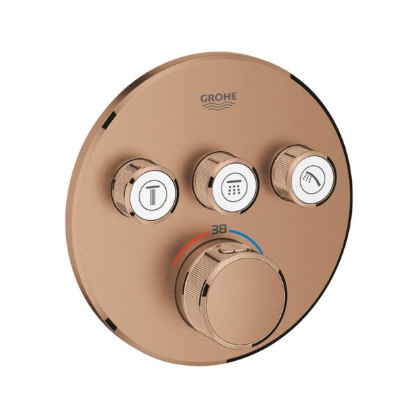 GROHE GROHTERM SMARTCONTROL ANKASTRE TERMOSTATİK DUŞ BATARYASI BRUSHED WARM SUNSET-29121DL0