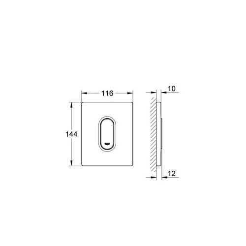 GROHE ANKSTRE PİSUVAR VALF PANELİ MANUEL-38857000 - Image 2