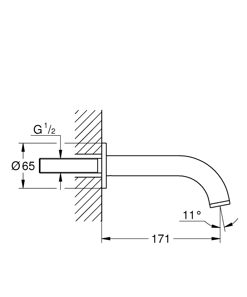 GROHE ATRİO ANKASTRE ÇIKIŞ UCU-13487000 - Image 2