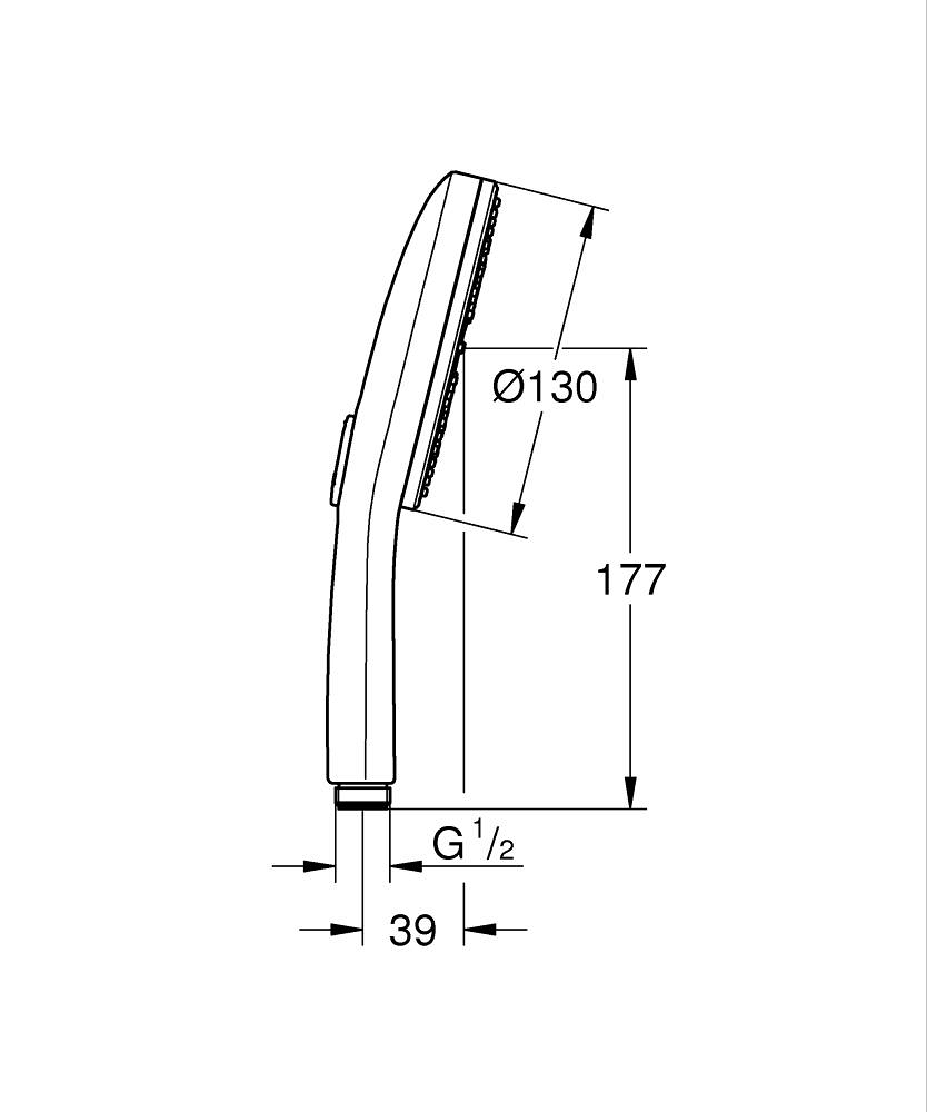 GROHE RAİNSHOWER AQUA EL DUŞU BRUSHED WARM SUNSET-101676DL00 - Image 4