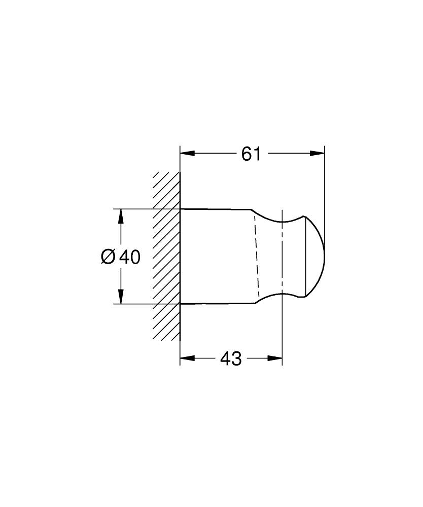 GROHE TEMPESTA SABİT EL DUŞ ASKISI-28605001 - Image 2